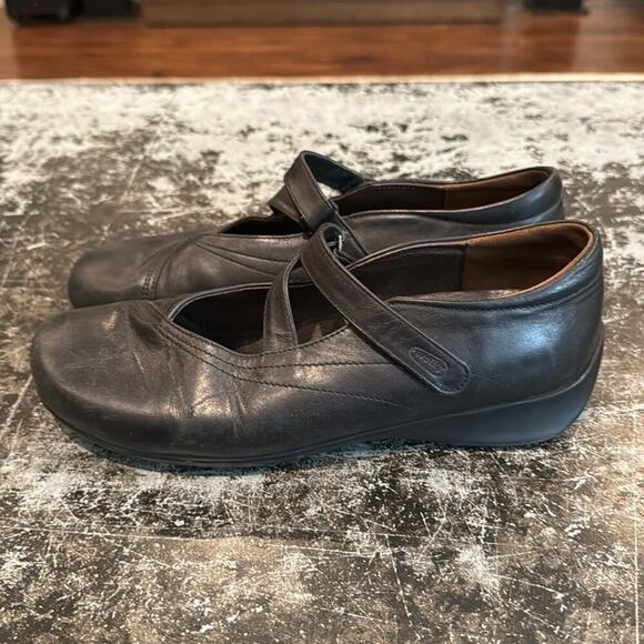 Wolky Black Leather Passion Mary Jane Shoes Size 39 - Picture 2 of 8
